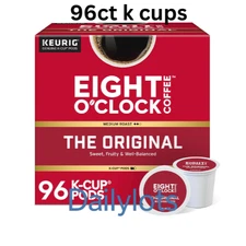 Eight OClock Original Coffee Medium Roast 96ct 8 boxes of 12 pods old stock