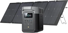 EF ECOFLOW 1,800-W Portable Power Station Generator, DELTA 2 w/ 220W Solar Panel