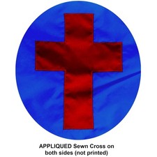 American Made 3x5 FT Christian Flag with Sewn Cross