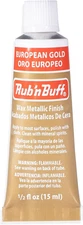 Rub N Buff Wax Metallic Finish - Rub N Buff European Gold 15Ml Tube - Versatile 
