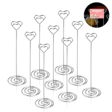 Heart Photo Stand Card Holder Desk Name Holders for Tables Number