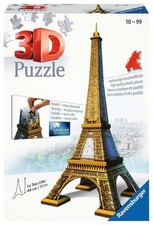 Ravensburger Eiffel Tower 216 Piece 3D Jigsaw Puzzle for Kids and Adults - 12556