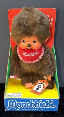 【希少】 モンチッチ 80s オールインワンBOY S MONCHHICHI BOY, 8” PLUSH, A GIFT FROM ANGEL, TLC BOX, JAPAN MARKET