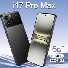 2026 i17 Pro Max 5G Unlocked Android 64GB Smartphone Dual SIM Cheap Mobile Phone