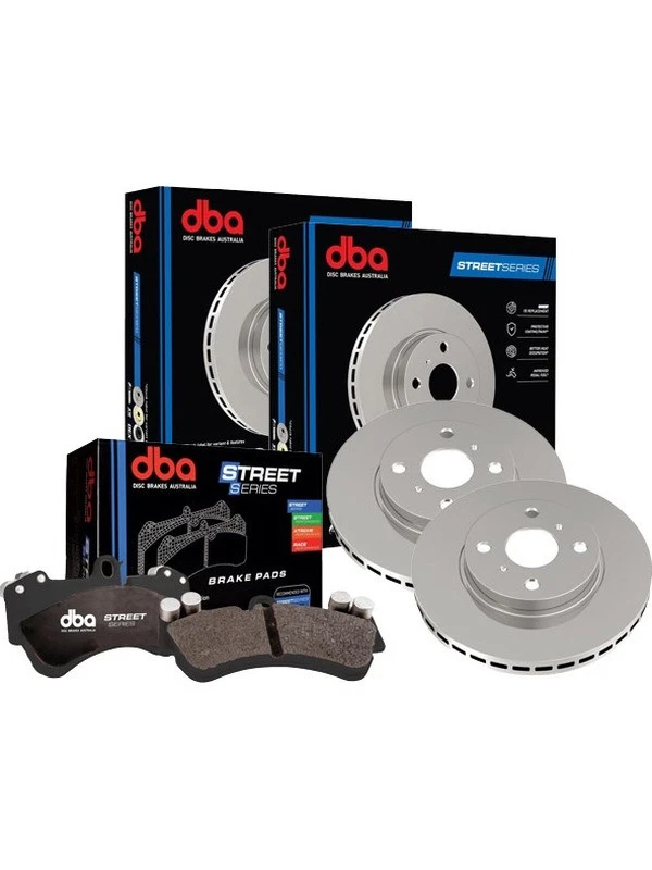 DBA Front Disc Rotor + Street Series Brake Pads