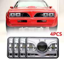4pcs 4x6 Led Headlights Highlow Sealed Beam Fit Chevrolet Impala 1977-1985 Dot 4pcs 4x6 Led Headlights Highlow Sealed Beam Fit Chevrolet Impala 1977-1985 Dot
