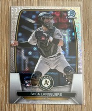 2023 Bowman Chrome Shea Langeliers RC Mega Box Mojo Refractor #3 Athletics