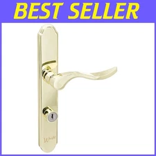 Serenade Mortise Keyed Lever with Deadbolt, Polished Brass