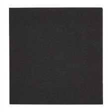 Fiesta 4000 Pcs Black Cocktail Napkins 24cm 2-Ply Recyclable Bar Pub Paper