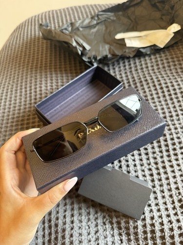Prada Rectangle Black PRA6OS Sunglasses
