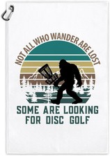 Not All Who Wander Are Lost Funny Printed Microfiber Disc 23.5X15.5, White