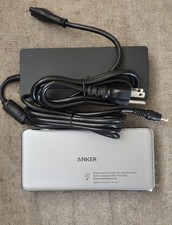 Anker 563 USB-C Docking Station A8395 10-in-1 Dual HDMI DP w/ Power Supply