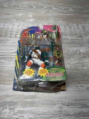 Vtg 1995 TMNT Jim Lee's MICHAELANGELO The Wild One Damaged Packaging See Photos