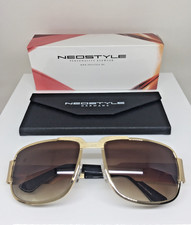 AUTHENTIC NEOSTYLE NAUTIC ELVIS PRESLEY SUNGLASS C. GOLD w/ BROWN GRADIENT 60mm