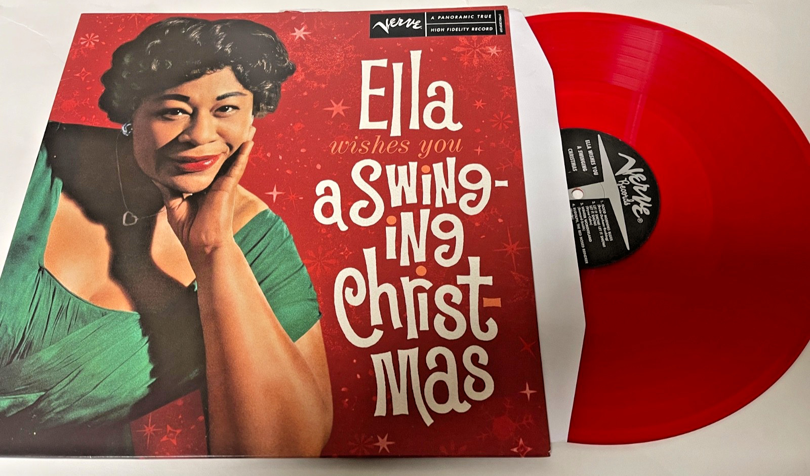 Ella Fitzgerald - Ella Wishes You A Swinging Christmas - RED Color Vinyl LP