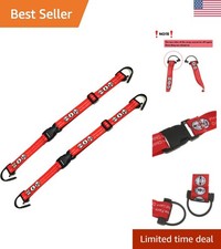 Safety First: 2PCS Red Adjustable Belts for Baby Strollers High Chairs