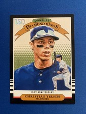 2019 Donruss Diamond Kings 150 Year Stamp Christian Yelich # 21 #ed 139/150