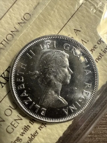 1960 Canada Twenty Five Cent 25C Coin - CAMEO - ICCS MS 65 - XKF 859 - C13