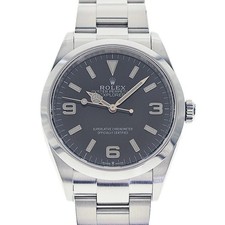 ROLEX Explorer 36 124270 schwarz Gehäusegröße 36,0 mm gebrauchte Herrenuhr...