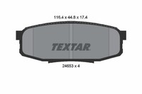 Bremsbelagsatz Scheibenbremse Textar 2465301 FüR Toyota Tundra 200 Cruiser Land
