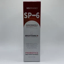 MS Drwikey SP-6 Probiotic Bright White Whitening Toothpaste 4.9oz 140g Brighten