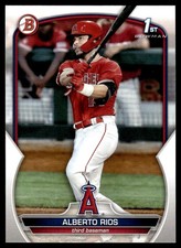 Alberto Rios 2023 Bowman Draft #BD168 Los Angeles Angels 28514 Baseball Card
