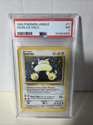 PSA 7 Snorlax Holo Rare Jungle 11/64 Pokémon Card