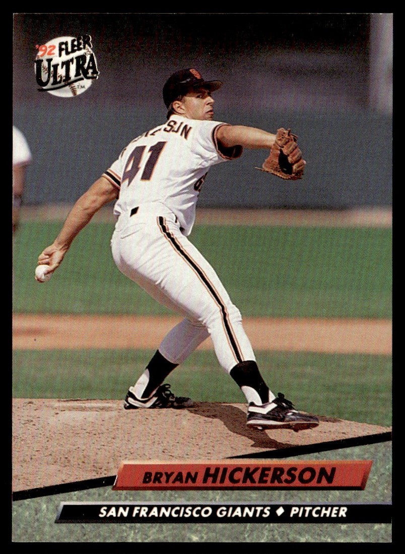 1992 Ultra Bryan Hickerson Rookie San Francisco Giants #589