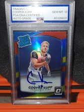 Panini 2017 Donruss Optic Cooper Kupp #179 Rated Rookie Autograph PSA 10 Rams