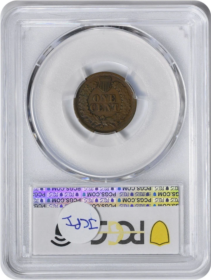 1864 Indian Cent L on Ribbon VF30 PCGS - Image 2 of 2