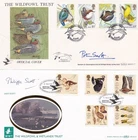 GB Sir PETER SCOTT & PHILIPPA SCOTT Signed Benham 1980 & 1996 Birds FDC's