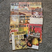 Vtg How To Paint Art Books Walter Foster Pub Landscape Floral Still Tips Oil Lot