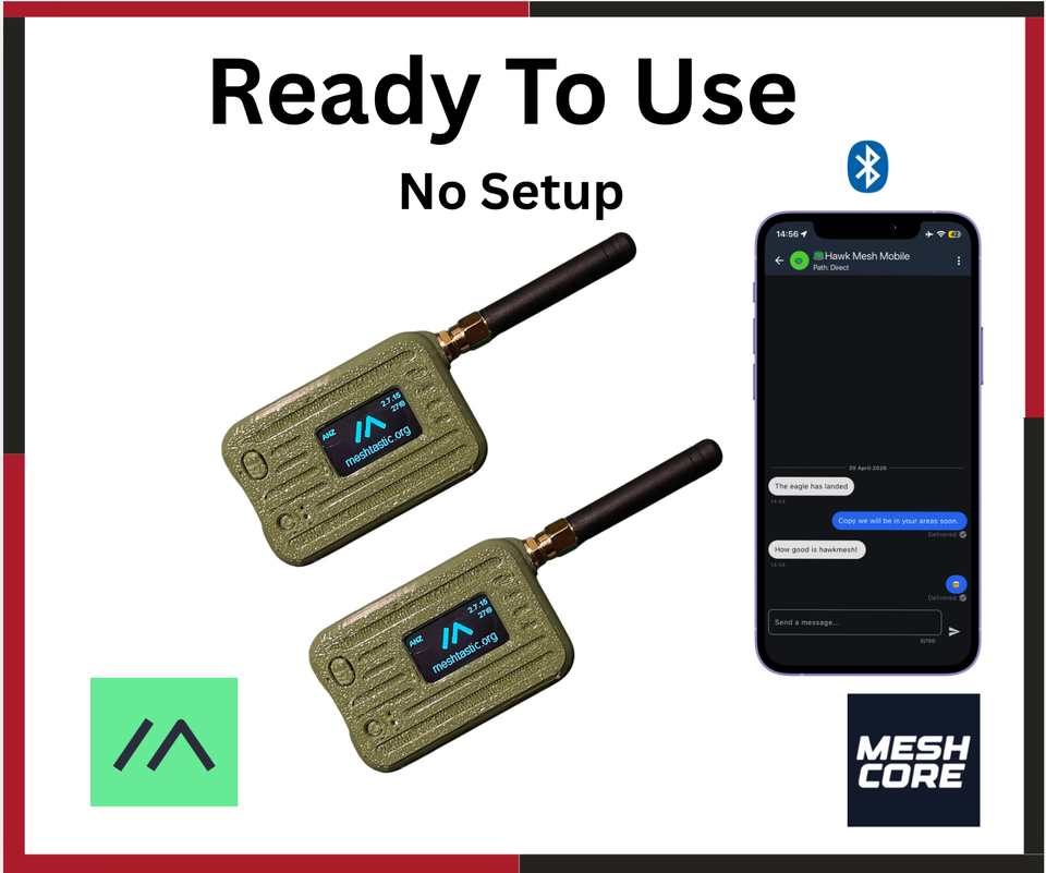 Meshcore Node MeshCore Node Compact 915MHz Ready To Use | Heltec V3 LoRa 2000mAh ...
