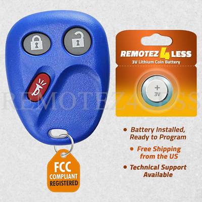 Keyless Entry Remote for 2003 2004 2005 2006 Cadillac Escalade Esv Ext Key Blue