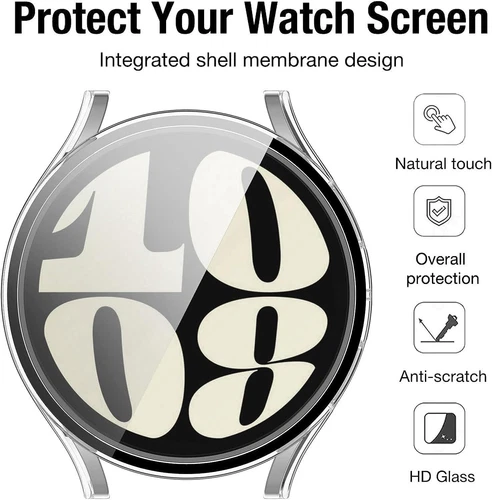 Funda para Samsung Galaxy Watch 6 40mm / 44mm Protector Cristal Carcasa Pantalla Lámina Blindada - Imagen 10 de 22