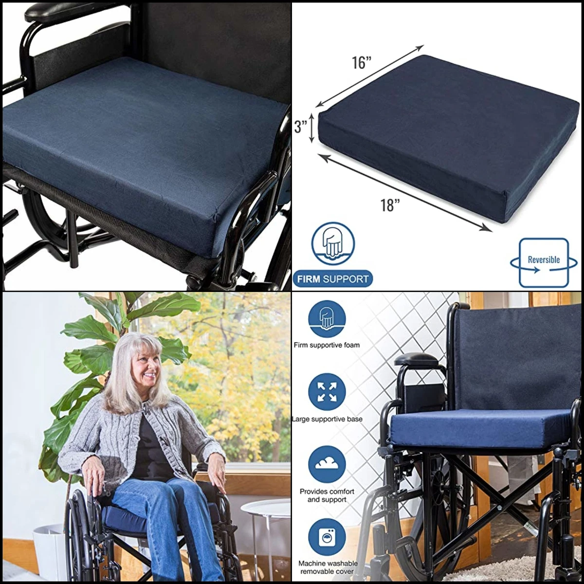 Seat Cushion and Chair Cushion for Wheel chair Kitchen Chairs Reducing  Stress