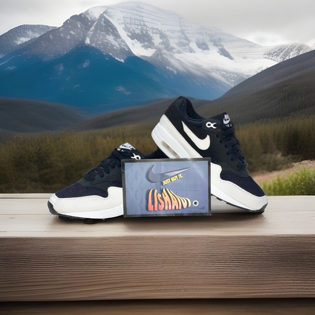 Nike Air Max 1 OG Tuxedo Trainers (319986 034) Black White Panda