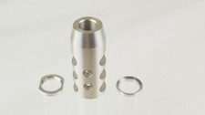 Full Size Competition SS Steel Muzzle Brake 1/2x28 TPI For 5.7x28 mm, CW Jam Nut