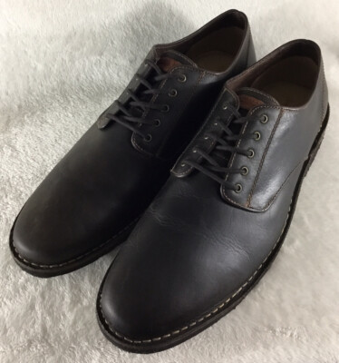Tommy Bahama Shoes Mens 15M Plain Toe Leather Derby Dark  display picture 1