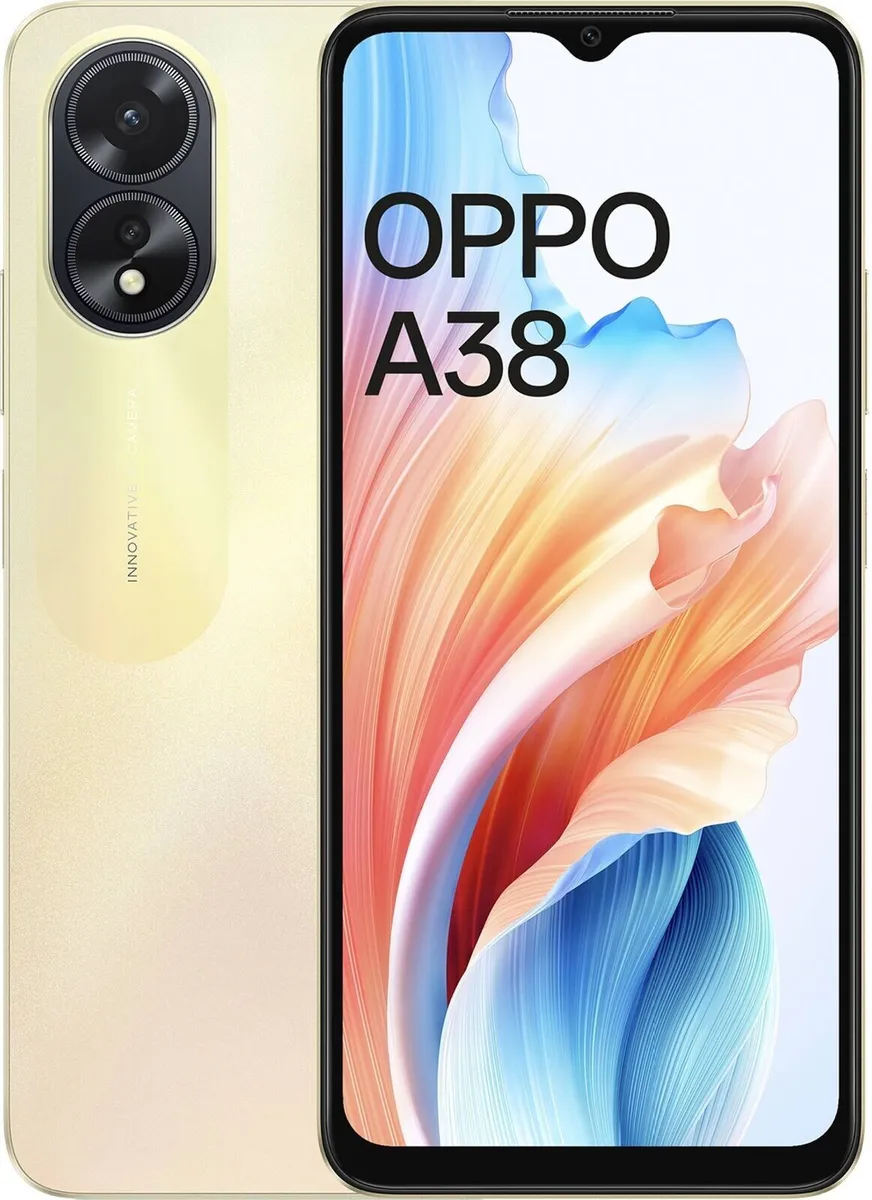 Oppo A38, 6.56 Display, 4GB RAM + 128GB ROM, 50MP, 4G, 5000mAh -Glowing  Black + Free Gifts @ Best Price Online