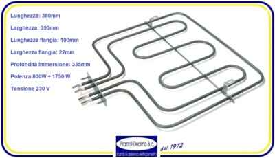 RESISTENZA FORNO ZANUSSI 800 1750W 3570355010 - Foto 4