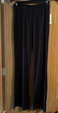 No Boundaries Women's Pull On Black Ribbed Flare Pants S 3-5 NWT