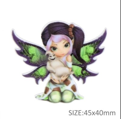 5 pc. Planar Resin Hair Bow Center Girl 1059083 Jack Nightmare Before Fairy