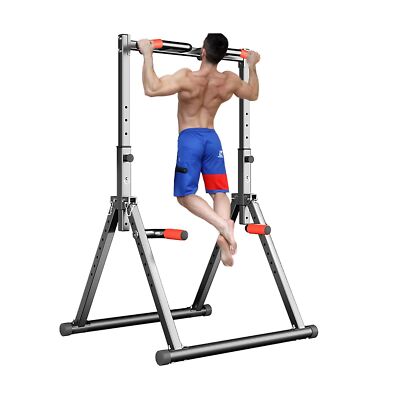 EASY BIG Power Tower Dip Station Pull Up Bar - Équipement de Gym à