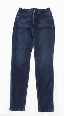 Shoedazzle Women's Classic Two Button Skinny Jeans SO3 Dark Wash Size 27 NWT