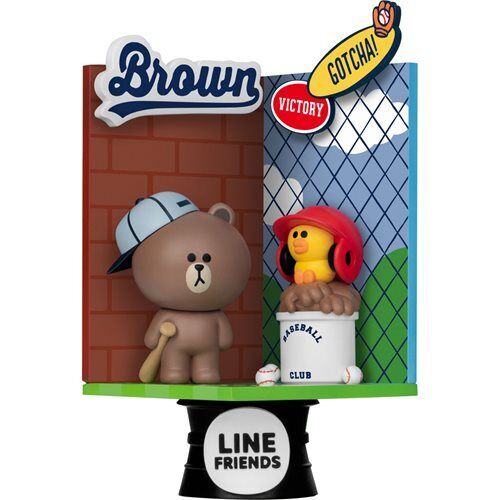 Line Friends Sports Club DS-104 D-Stage 6-Inch Statue - Brown / Sally
