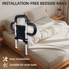 Bed Rail Anti slip Handrail Assist Bed Assist Rail for Seniors 2 options