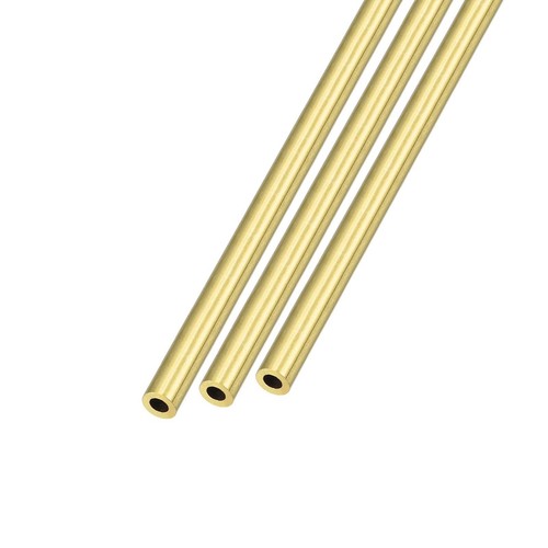 Tubo De Latón 13mm X 0.5mm X 300mm - 2 Unidades - Para Manualidades, Maquetas, Decoración Y Bricolaje - Superficie Lisa Sin Costuras