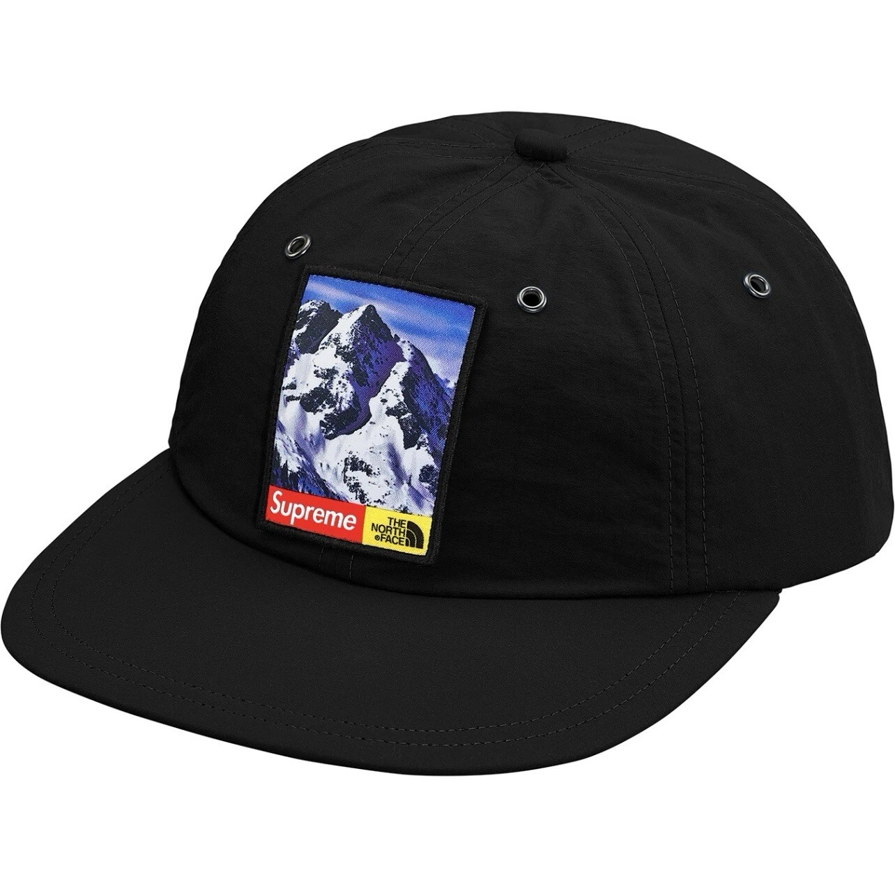Casquette Supreme X The North Face Mountain 6 panneaux noire FW17