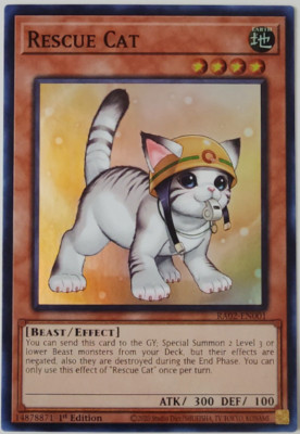 Yugioh! - Rescue Cat - RA02-EN001 - Super Rare - Alternate Art - NM/M